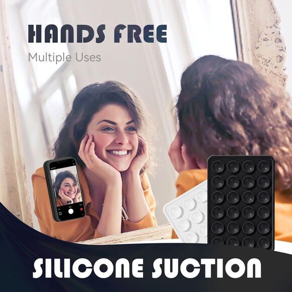 Silicone Phone Sticky Grip Suction Phone Case Mount Hands-Free Cell Phone Grip - Picture 9 of 9